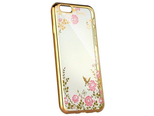 obrazok z galerie Puzdro Forcell Diamond TPU Samsung Galaxy S8+ G955 vzor kvety - zlaté