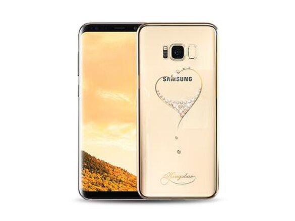 obrazok z galerie Stone Crystal Pouzdro Heart Gold pro Samsung G950 Galaxy S8