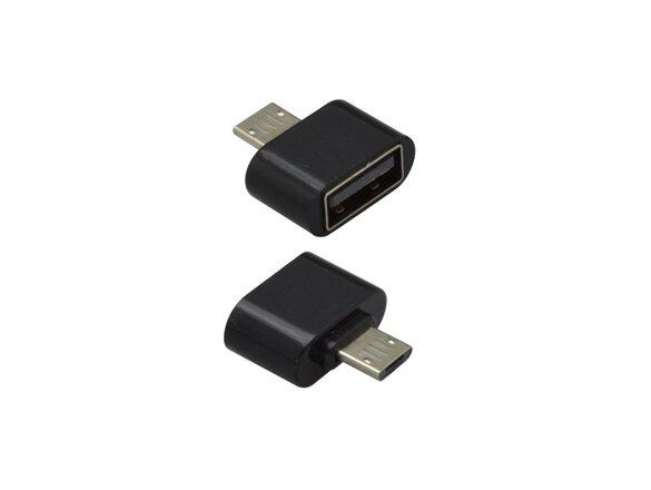 obrazok z galerie OTG adaptér micro USB / USB čierny