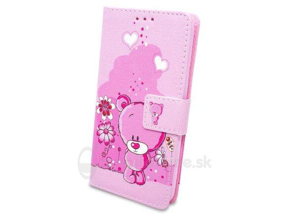 obrazok z galerie Puzdro Fancy Teddy Bear Book Motorola Moto E4 Plus - ružové