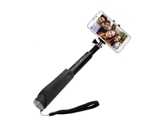 obrazok z galerie Teleskopický selfie stick FIXED v luxusnom hliníkovom prevedení s BT spúšť, čierny
