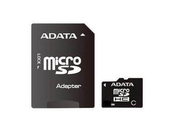 obrazok z galerie 8 GB . microSDHC karta A-DATA class 4 + adaptér