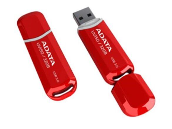 obrazok z galerie 32 GB . USB kľúč . ADATA DashDrive™ Classic UV150 USB 3.0, červený AUV150-32G-RRD