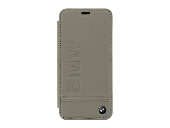 obrazok z galerie BMFLBKS9LLST BMW Signature Real Leather Book Case Taupe pro Samsung G960 Galaxy S9