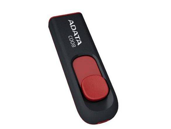 obrazok z galerie 64 GB . USB kľúč . ADATA DashDrive™ Classic C008 USB 2.0, čierno-červený AC008-64G-RKD