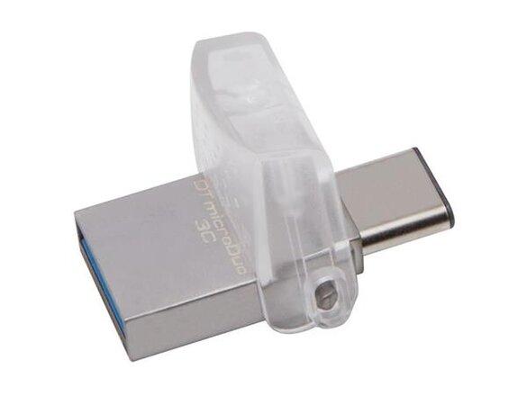 obrazok z galerie 128 GB . USB 3.1 klúč . Kingston DataTraveler MicroDuo, (USB Type-C, OTG) ( r100MB/s, w15MB/s )