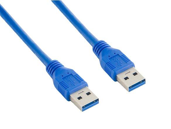 obrazok z galerie 4World Kabel USB 3.0 AM-AM 1.5m Blue