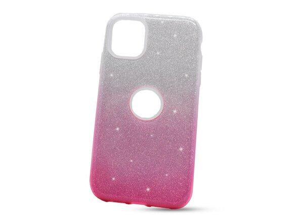 obrazok z galerie Puzdro Shimmer 3in1 TPU iPhone 11 (6.1) - strieborno-ružové