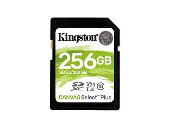 obrazok z galerie SDXC karta KINGSTON 256G Canvas Select Plus SD Class 10 UHS-I (r100MB/s, w100MB/s)