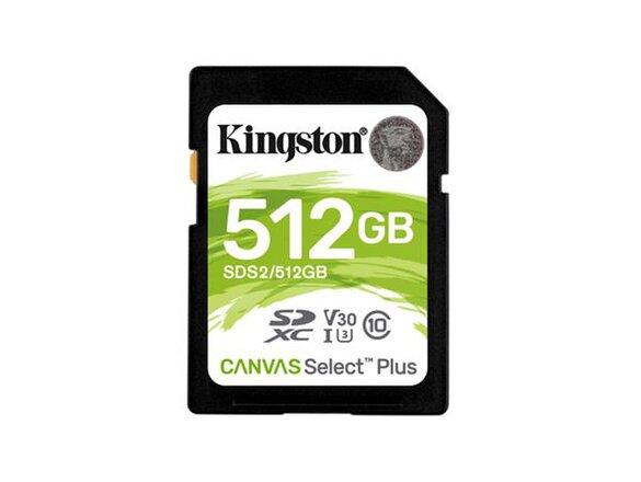 obrazok z galerie 512GB SDXC Kingston Canvas Select Plus U3 V30 CL10 100MB/s