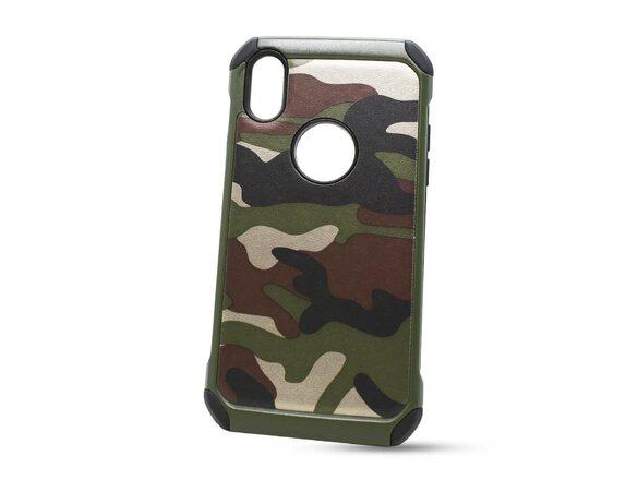obrazok z galerie Puzdro Camouflage Army TPU Hard iPhone X/XS - zelené