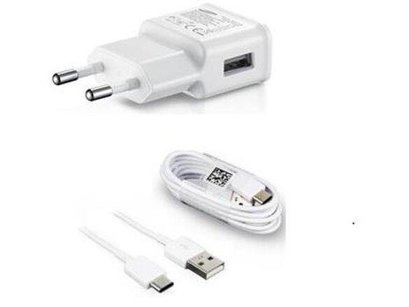 obrazok z galerie Nabíjačka Samsung EP-TA200EWE 15W + Kábel EP-DR140AWE USB-C 0.8m Biela (Bulk)