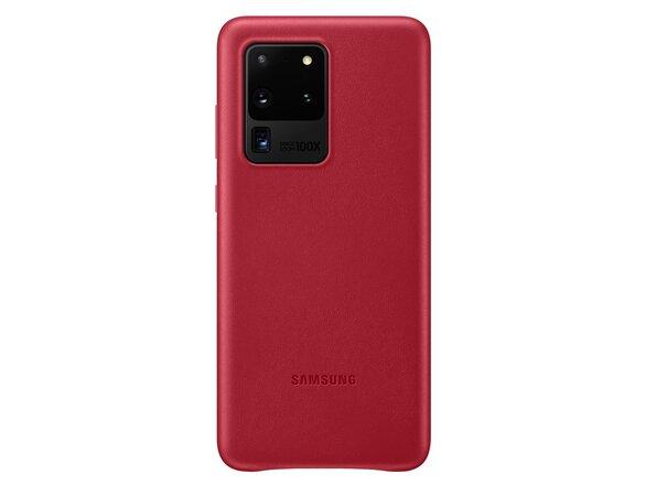 obrazok z galerie EF-VG988LRE Samsung Kožený Kryt pro Galaxy S20 Ultra G988 Red (EU Blister)
