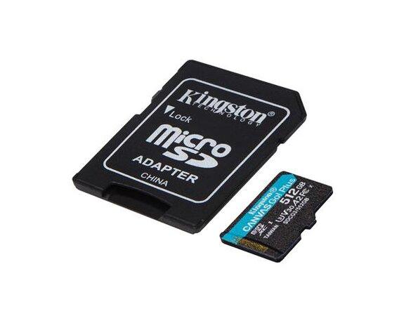 obrazok z galerie MicroSDXC karta KINGSTON 512GB Canvas Go Plus + adaptér