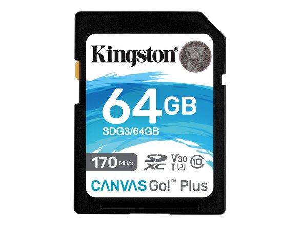 obrazok z galerie 64GB SDXC Kingston U3 V30 170/70MB/s