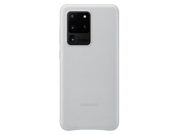 obrazok z galerie EF-VG988LSE Samsung Kožený Kryt pro Galaxy S20 Ultra G988 Silver (EU Blister)