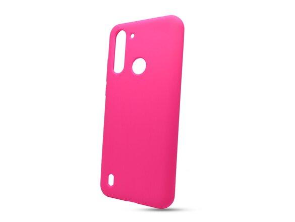 obrazok z galerie Puzdro Solid Silicone TPU Motorola G8 Power Lite - neon ružové