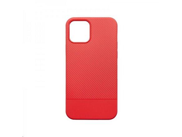 obrazok z galerie Iphone 12 Pro Max červené gumené puzdro Carbon Line