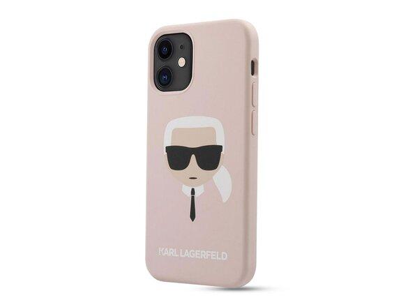 obrazok z galerie Puzdro Karl Lagerfeld pre iPhone 12 Mini (5.4) KLHCP12SSLKHLP silikónové, ružové