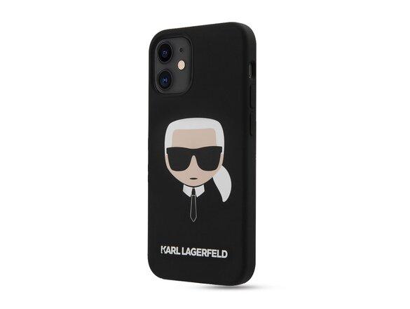 obrazok z galerie Puzdro Karl Lagerfeld pre iPhone 12 Mini (5.4) KLHCP12SSLKHBK silikónové, čierne