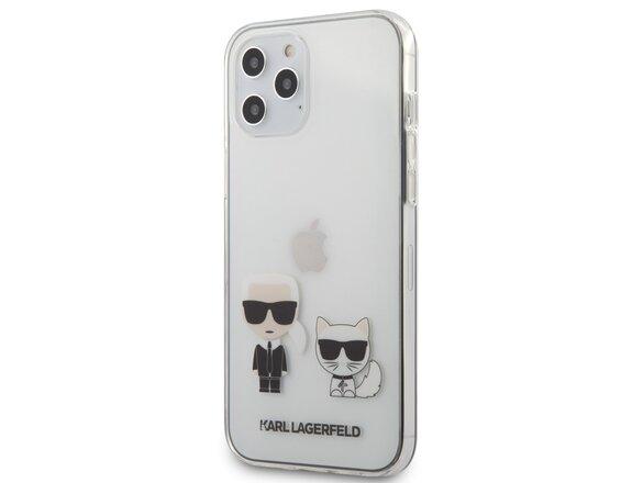 obrazok z galerie KLHCP12LCKTR Karl Lagerfeld PC/TPU Karl &Choupette Kryt pro iPhone 12 Pro Max 6.7 Transparent