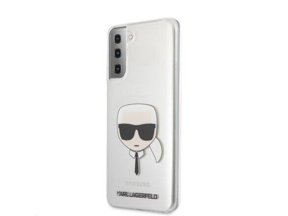 obrazok z galerie KLHCS21MKTR Karl Lagerfeld PC/TPU Head Kryt pro Samsung Galaxy S21+ Transparent