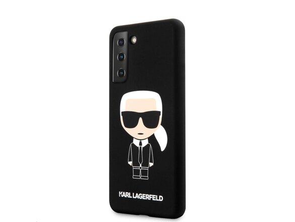 obrazok z galerie KLHCS21MSLFKBK Karl Lagerfeld Iconic Full Body Silikonový Kryt pro Samsung Galaxy S21+ Black