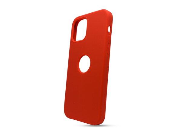 obrazok z galerie Puzdro Liquid TPU iPhone 12/12 Pro (6.1) - červené (výrez na logo)
