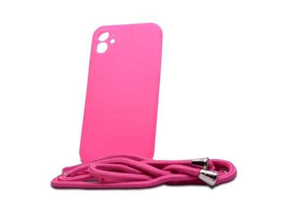 obrazok z galerie Puzdro Liquid Strap TPU iPhone 11 (6.1) - ružové