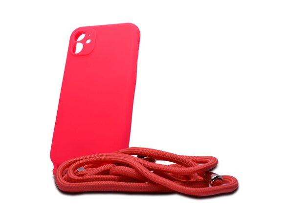 obrazok z galerie Puzdro Liquid Strap TPU iPhone 11 (6.1) - červené