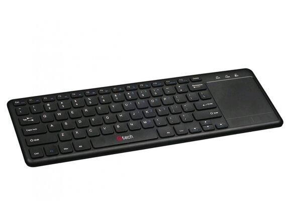 obrazok z galerie C-TECH Bezdrátová klávesnice s touchpadem WLTK-01 černá, USB