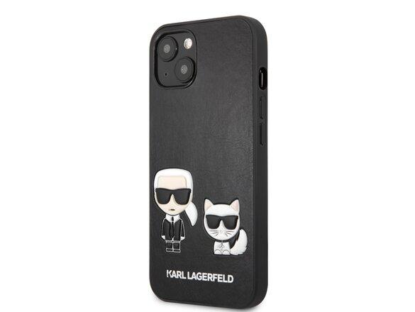 obrazok z galerie KLHCP13MPCUSKCBK Karl Lagerfeld and Choupette PU Leather Pouzdro pro iPhone 13 Black