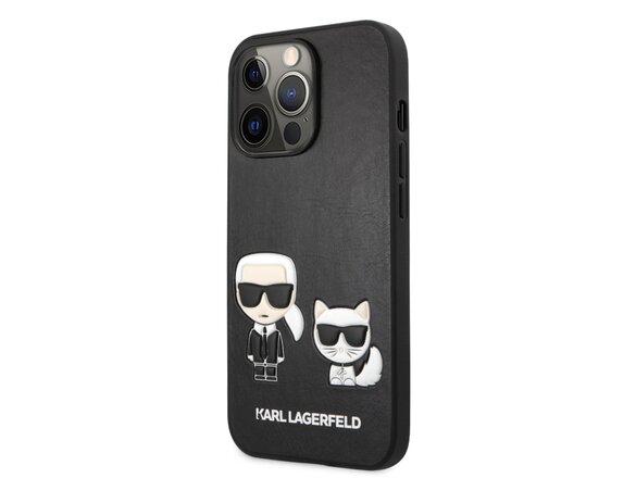 obrazok z galerie KLHCP13LPCUSKCBK Karl Lagerfeld and Choupette PU Leather Pouzdro pro iPhone 13 Pro Black