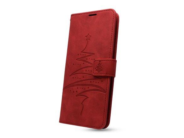 obrazok z galerie Puzdro Mezzo Book Xiaomi Redmi Note 10 5G/Poco M3 Pro vzor vianočný strom - červené