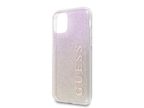 obrazok z galerie Guess case for iPhone 11 Pro GUHCN58PCUGLGPI rose gold hard case Glitter Gradient