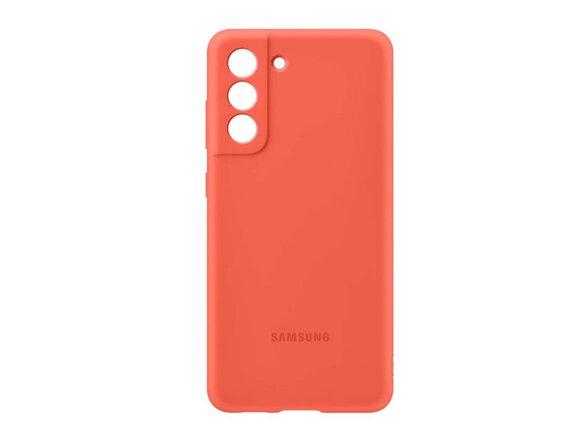 obrazok z galerie Samsung silikónový zadný kryt pre S21 FE, červený