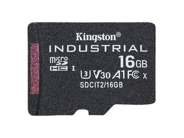 obrazok z galerie 16GB microSDHC Kingston Industrial C10 A1 pSLC bez adaptéru
