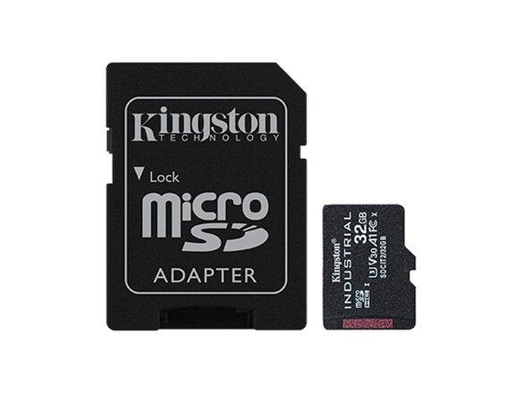 obrazok z galerie 32GB microSDHC Kingston Industrial C10 A1 pSLC s adaptérem