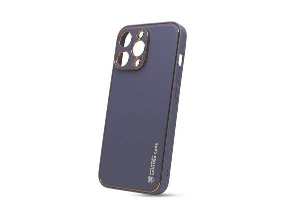 obrazok z galerie Puzdro Leather TPU iPhone 13 Pro Max - modré