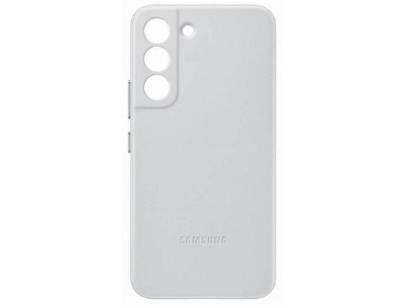 obrazok z galerie EF-VS901LJE Samsung Kožený Kryt pro Galaxy S22 Light Gray