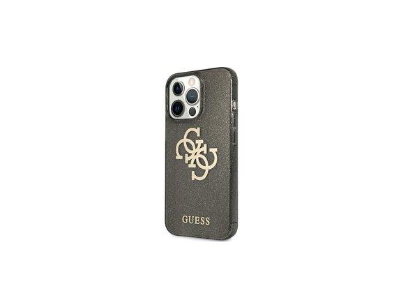 obrazok z galerie Guess case for iPhone 13 Mini 5,4'' GUHCP13SPCUGL4GBK black hard case Glitter 4G Big Logo