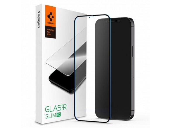 obrazok z galerie Spigen tempered glass FC for iPhone 12 Pro Max black