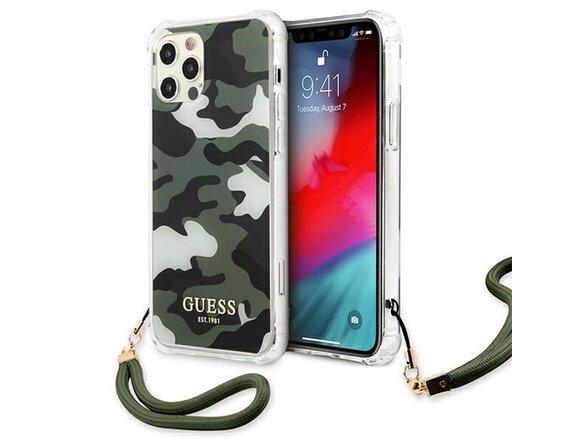 obrazok z galerie Guess case for iPhone 12 Pro Max 6,7&quot; GUHCP12LKSARKA khaki hard case Camo Collection