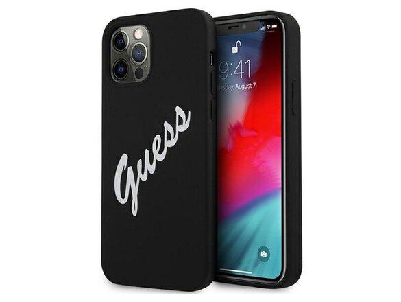 obrazok z galerie Guess case for iPhone 12 Pro Max 6,7&quot; GUHCP12LLSVSBW black-white hard case Silicone Vintage