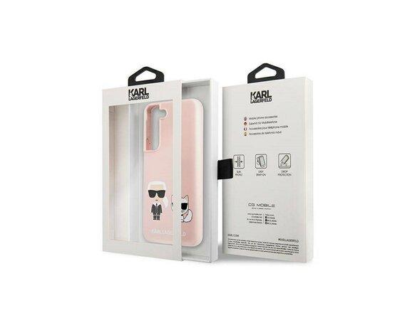 obrazok z galerie Karl Largerfeld case for Samsung Galaxy S22 Plus KLHCS22MSSKCI pink hard case Silicone Karl & Choup