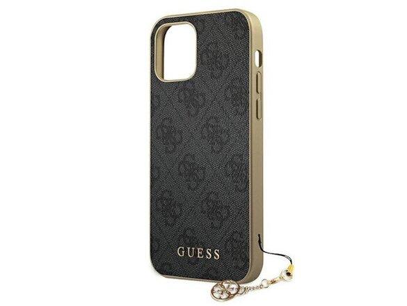 obrazok z galerie Guess case for iPhone 12 / 12 Pro 6,1&quot; GUHCP12MGF4GGR gray hard case 4G Charms Collection