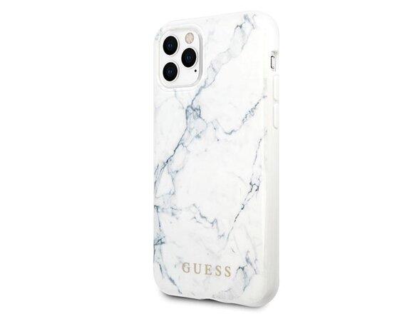 obrazok z galerie Guess case for iPhone 11 Pro Max GUHCN65PCUMAWH white hard case Marble