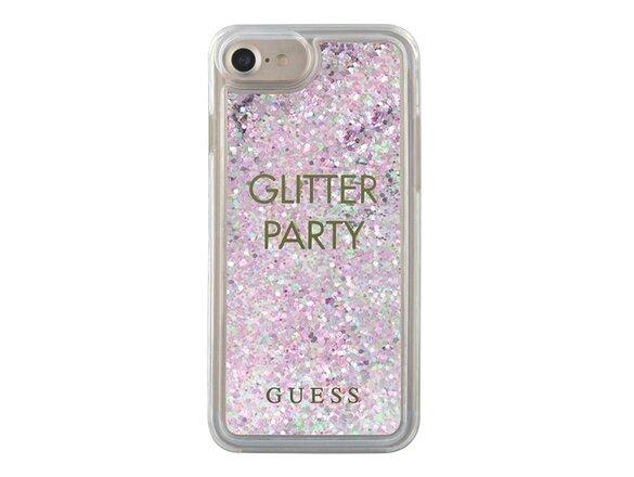 obrazok z galerie Guess case for iPhone 7 / 8 / SE 2020 GUHCP7GLUQPU purple hard case Liquid Glitter Party