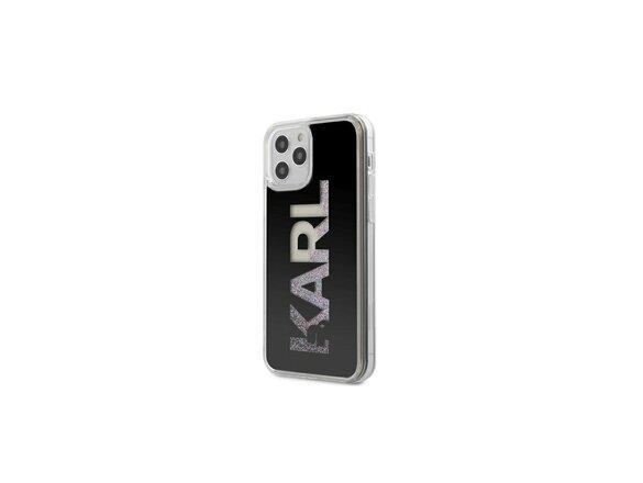 obrazok z galerie Karl Lagerfeld case for iPhone 12 Pro Max 6,7&quot; KLHCP12LKLMLBK black hard case Karl Logo Glitte