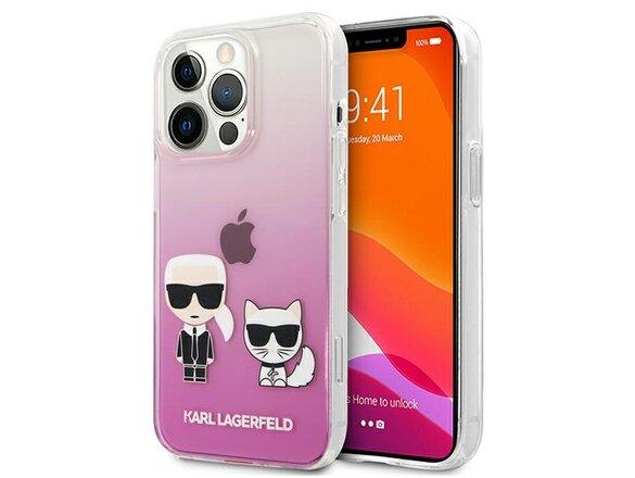obrazok z galerie Karl Lagerfeld case for iPhone 13 Pro / 13 6,1&quot; KLHCP13LCKTRP hard case pink Karl & Choupette